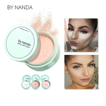 DA NANDA 3 Colore Translucent Pressed Powder Con Soffio Liscia Viso Trucco Prodotti di base Impermeabile Cipria In Polvere