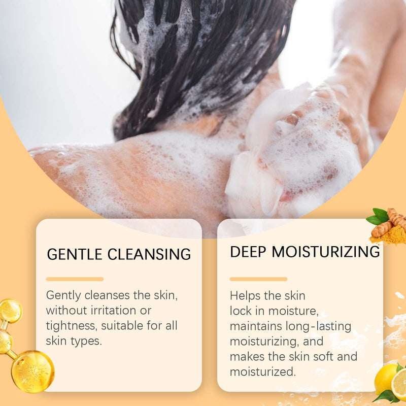 OceAura Lemon Turmeric Soap Cleanser Bath Gentle Clean Brightening Skin Care For Face And Body