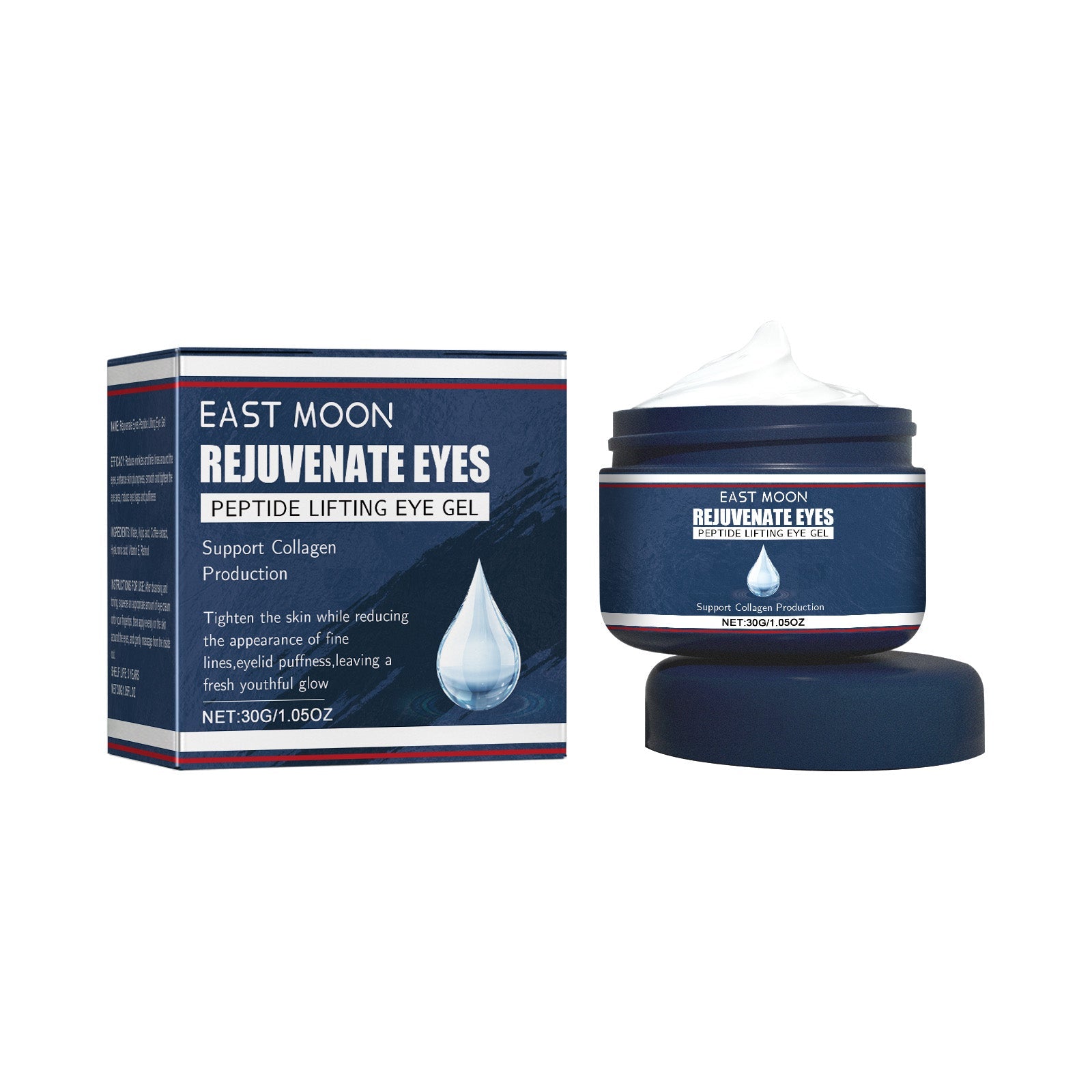 Rejuvenate Eyes Peptide Lifting Eye Gel, Hydrating Moisture Lock Moisture Repair Dull Anti-Aging Eye Care Cream