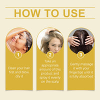 Hair Essence Spray, Volumizing Hair Hair Soft Luster Ginger Hair Care Scalp Treatment Spray