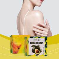 Hoygi Avocado Bath Soap gently moisturizes skin, moisturizes pores and cleanses pores, Refreshing and oil-Controlling Bath Body soap