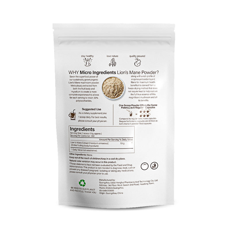 Lion mane mushroom powder Monkey head mushroom powder