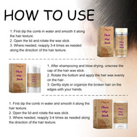 Hair Wax Rod Crushing Hair Finish Natural Gloss To Smooth Frizz And Permanent Set Crushing Hair Finish Rod