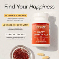 HAPPY SAFFRON PLUS Saffron Capsules for Mood Support and Wellness