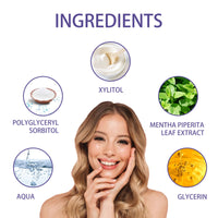 Teeth Whitening Correction Serum Purple Toothpaste, Clean Tooth Stains Brightening White Mild Gingival Care Breath Fresh And Deodorizing