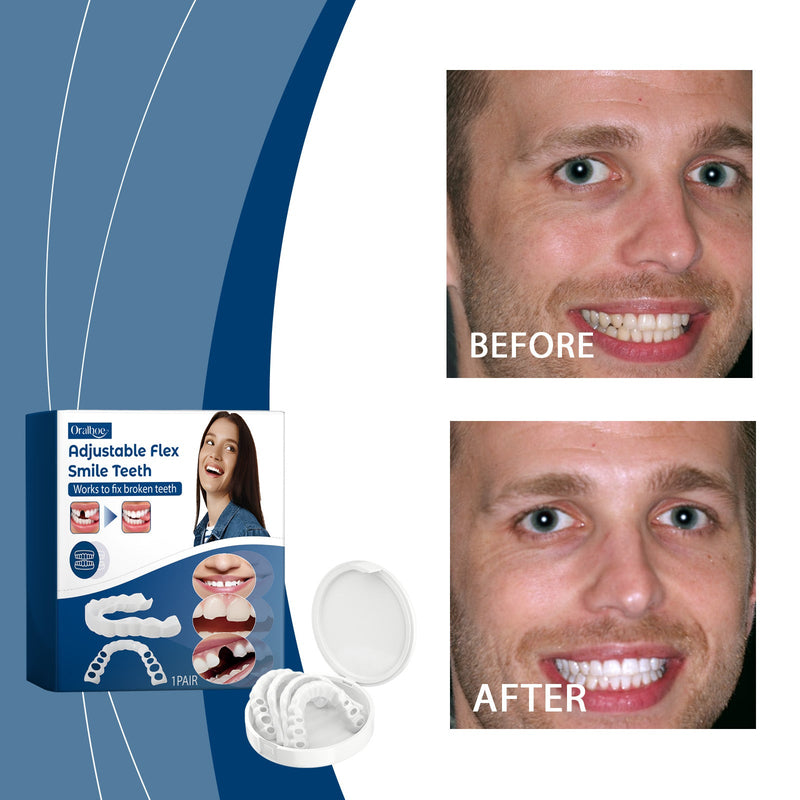 Adjustable Buckle Dentures, Artificial Braces Dentures Temporary Filling Orthodontic Dental Care
