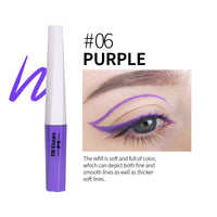 Fit Colors Fluorescent Luminous Color Eyeliner Rainbow Painted Graffiti Waterproof Quick Drying Eyeliner