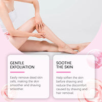 Hoygi Hair Removal Pre-Shave Scrub, Gentle Cleansing Care Smooth Moisturizing Hair Removal Scrub Applied All Over The Body