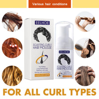 Elastin, Anti-Frizz Curly Hair Volumizing Natural Fluffy Moisturizing Styling Perm Care Style
