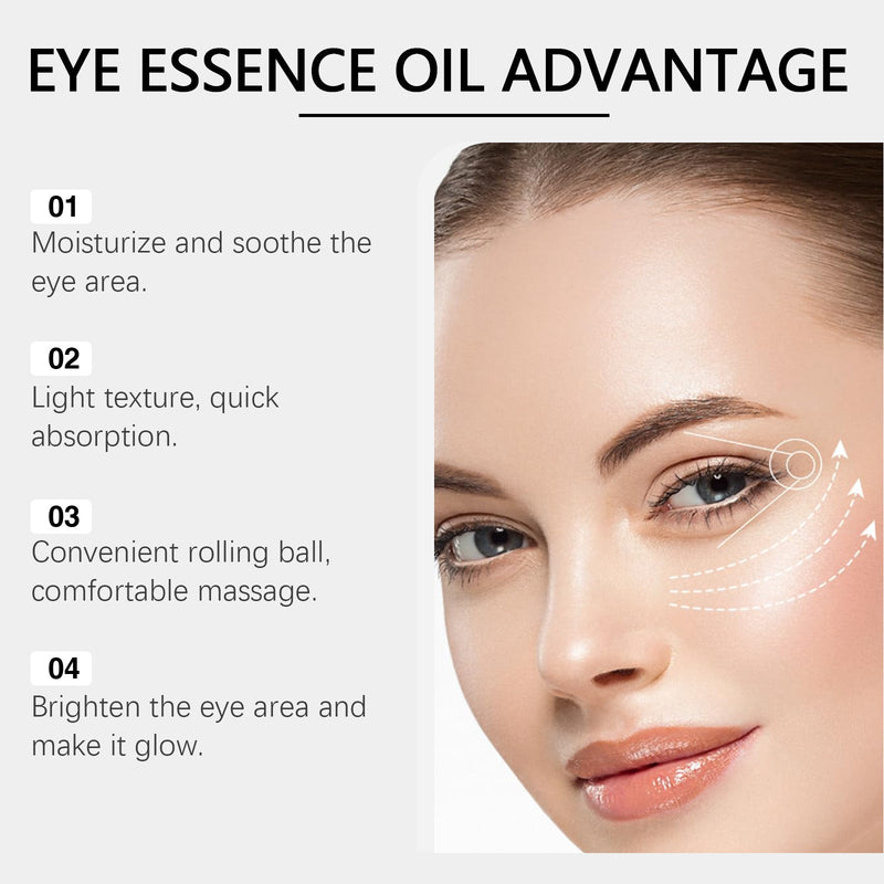 Ouhoe Castor Oil Eye Roller Brightening The Skin Around The Eyes Gentle Formula Easy To Use Eye Care Oil