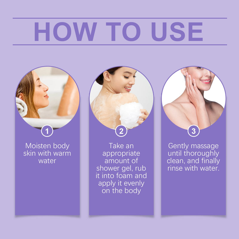 Jaysuing Ladies Lavender Shower Gel Cleans Skin Gently, Refreshes, Moisturizes And Leaves Fragrance