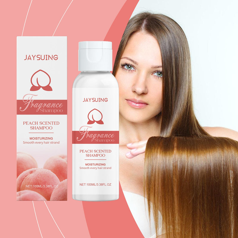 Jaysuing Ladies White Peach Fragrance Shampoo, Gentle Nourishing Dry And Smooth Hair Shampoo
