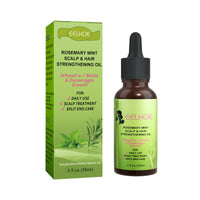 EELHOE Mint Hair Nutrient Solution, Hair Growth Scalp Care Split Ends Care Strengthen Hair Essential Oil