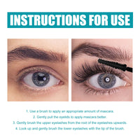 EELHOE Mascara Cream (Black), Slim And Thick Curling, Waterproof And Sweatproof Lengthening, No Caking And No Smudging