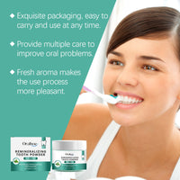 Oralhoe Mint Fresh Breath Powder Teeth Cleaning Decontamination Daily Care Mouth Clean And Fresh