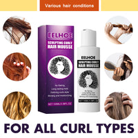 EELHOE Curly Hair Styling Elastin, Curly Hair Moisturizing And Fluffing Hair Styling Elastin