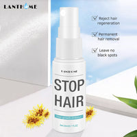 Permanent Stop Hair Growth Inhibitor Pubic Hair Repair Smooth Body Hair Removal Treatment Spray Facial Hair Remover for Women