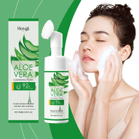 Aloe Vera Cleansing Foam Face Gently Cleanses Skin And Pores, Hydrates And Controls Oil, Moisturizes And Is Not Tight