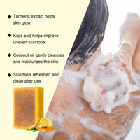 OceAura Lemon Brightening Turmeric Acid Soap Gently Cleans And Moisturizes Refreshing And Delicate Skin Brightening Soap