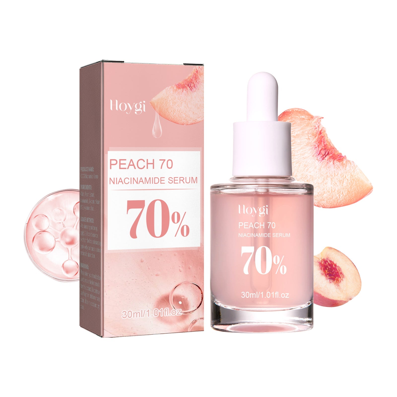 Nicotinamide Essence Tights And Moisturizes Pores, Lighens Acne Marks And Spots, Moisturizes And Brighens Skin