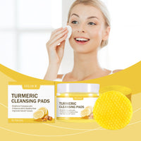 EELHOE Ginger And Lemon Makeup Remover Cleansing Pad, Facial Makeup Gentle Clean Makeup, Care For Skin Without Tight