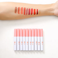 10 PCS Lana Del Rey Lipstick Matte Non Stick Cup Lip Gloss Smoke Pipe Lip Gloss Set Velvet Liquid Lipstick European Makeup