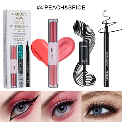 Mascara + Liquid Eyeliner + Liquid Eyeshadow04#