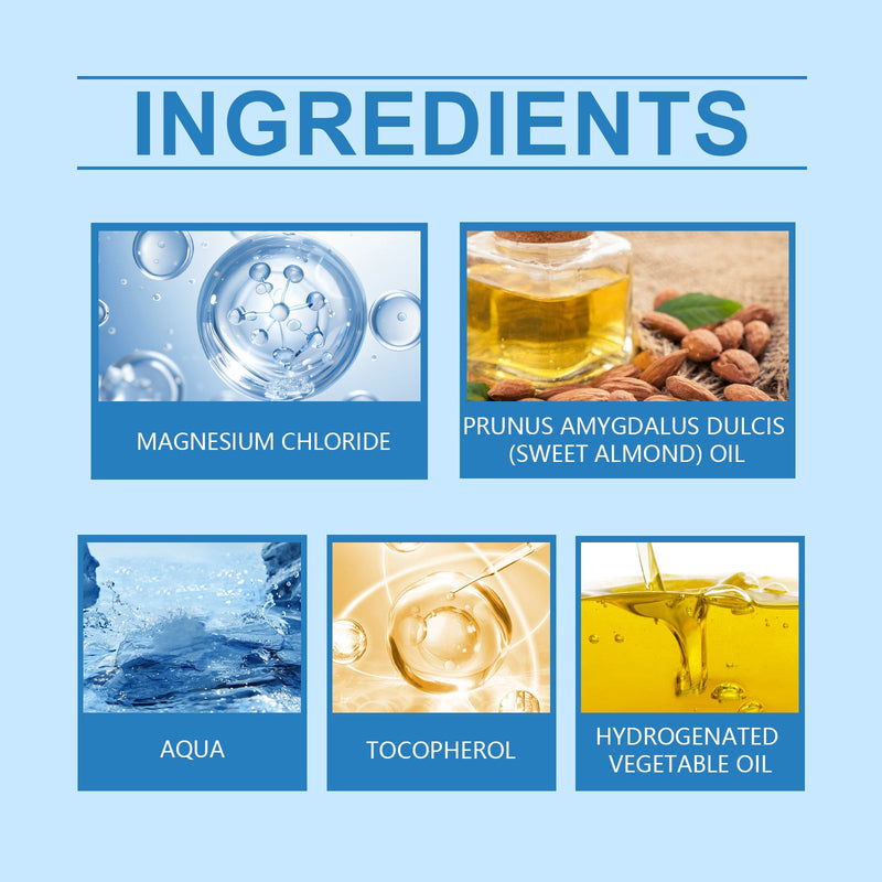 Magnesium Chloride Oil Spray, Night Care For The Body And Soothing Body Skin Moisturizing Treatment Spray Magnesium Chloride Oil Spray, Night Care For The Body And Soothing Body Skin Moisturizing Treatment Spray