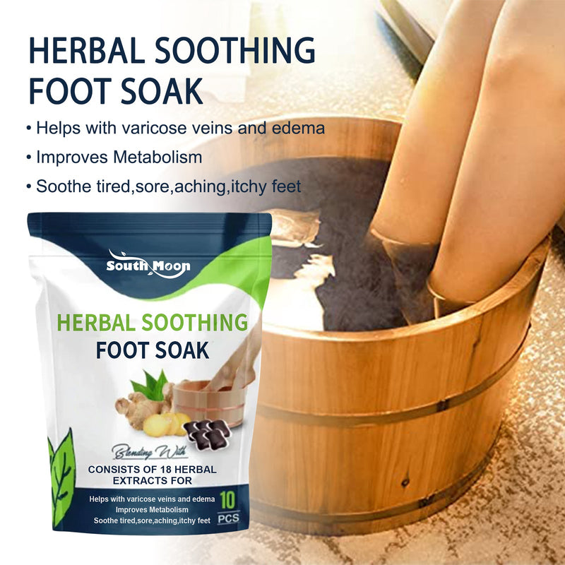South Moon Herbal Soothing Foot Soak, Vein Repair To Relieve Body Fatigue Body Shaping Bead Foot Bath Kit