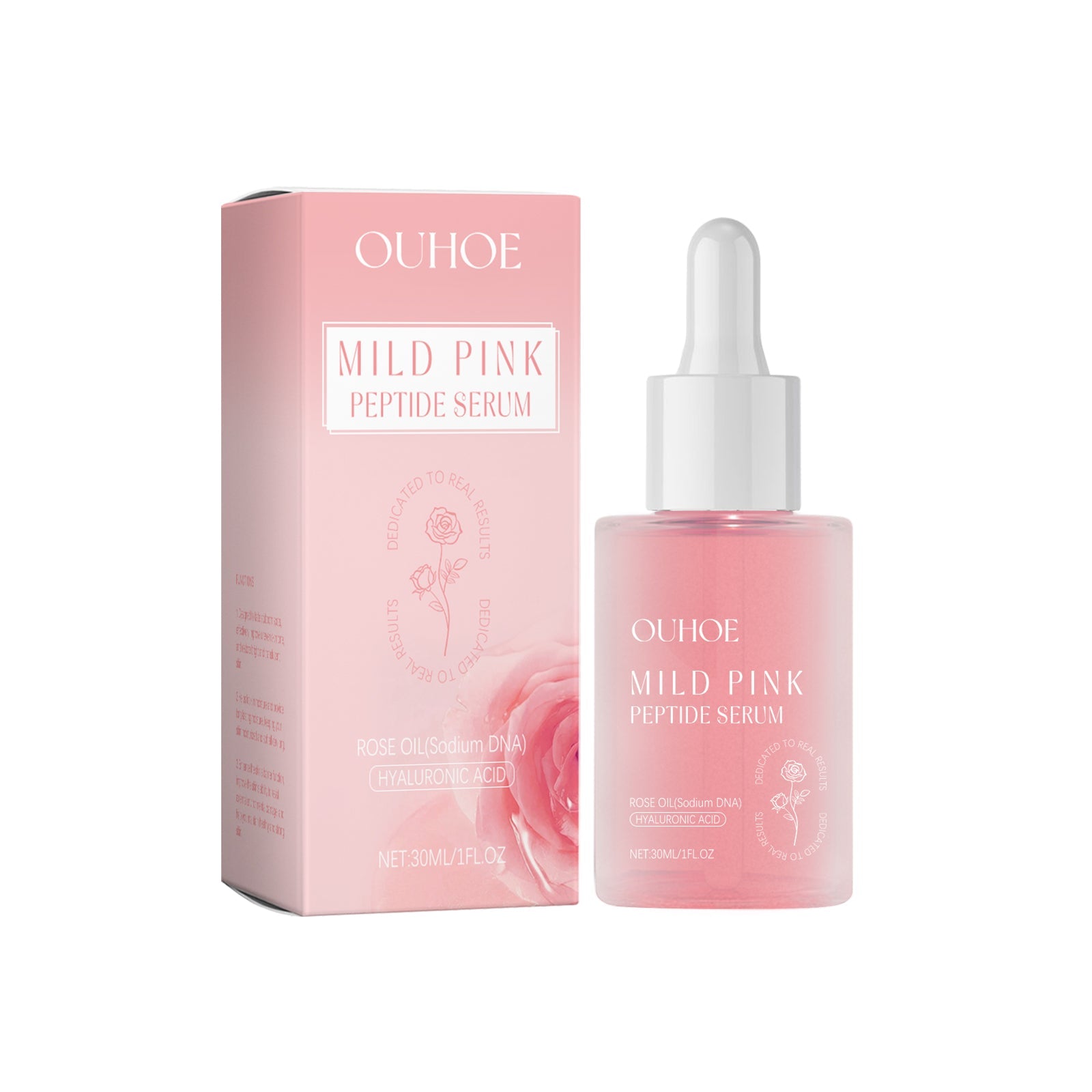 OUHOE Rose Facial Care Essence, Polypeptide Moisturizing Essence Brightening, Nourishing, Delicate And Repairing Skin