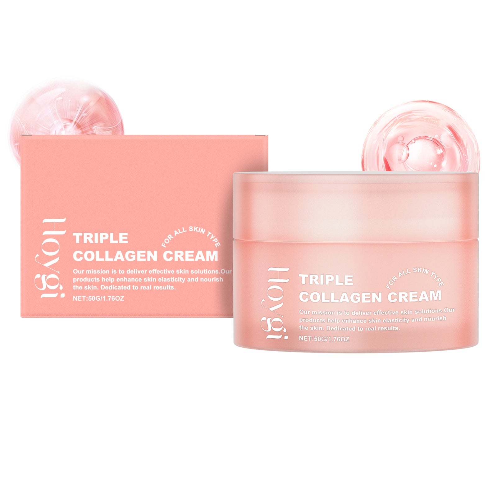 Hoygi Collagen Moisturizing Face Cream Gentle Formula To Improve Dry Skin Hydrating Soft Smooth Facial Skin