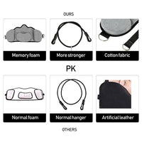 Portable Adults Neck Hammock Set Office Neck Rest Stretcher Relieves Travel Memory Foam Pillow + Mask Accessories Neck Hammock