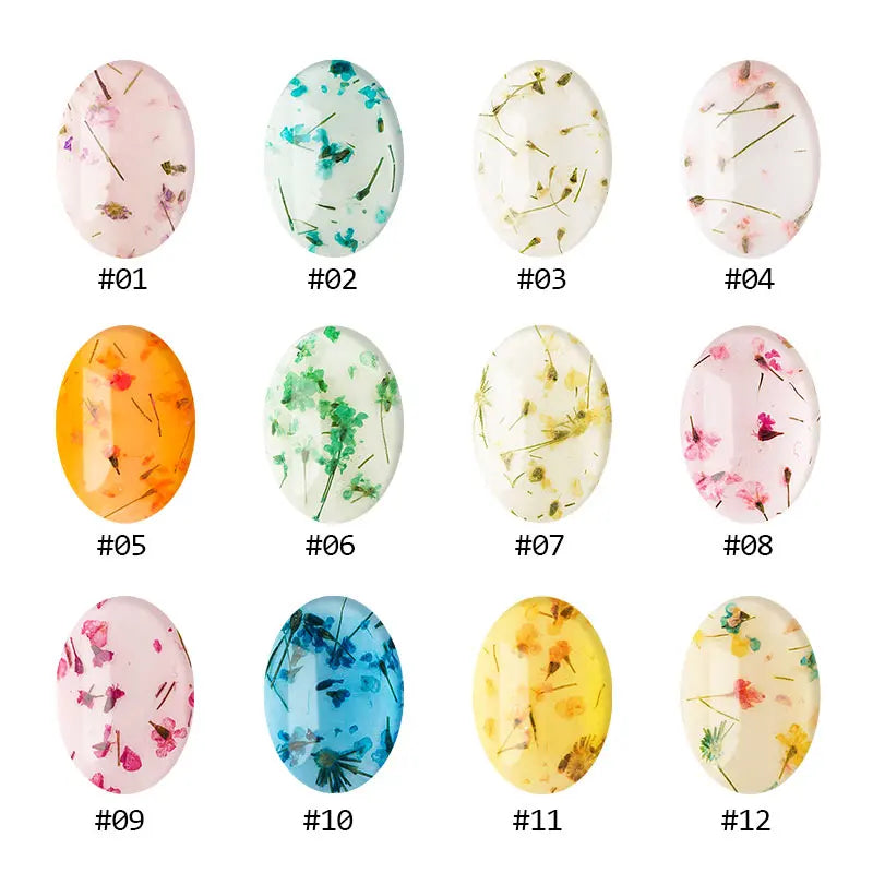 Dried Flowers Gel Nail Polish Soak Off UV LED Transparent Gel Nail Polish Decoration Manicure Nail Art Toolfafa