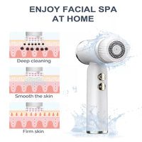 Waterproof Silicone Facial Cleansing Brush - Blackhead Removal Acne Pore Cleaner Rejuvenates Skin Beauty Care Face Machine