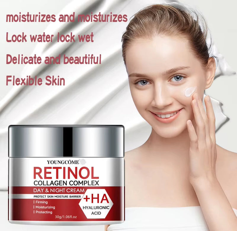 Retinol Collagen Facial Care Moisturizing Cream Deep Hydration Suitable for Dry Aging Face Cream Moisturizing Skin Repair