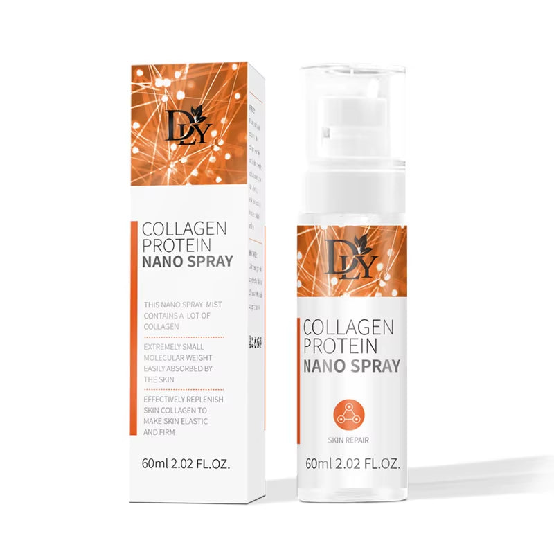 Nano Hydrolyzed Collagen Protein Film Mask Face Serum Spray Set Wrinkle Repair Soluble Face Filler Brightening Skin Care Product