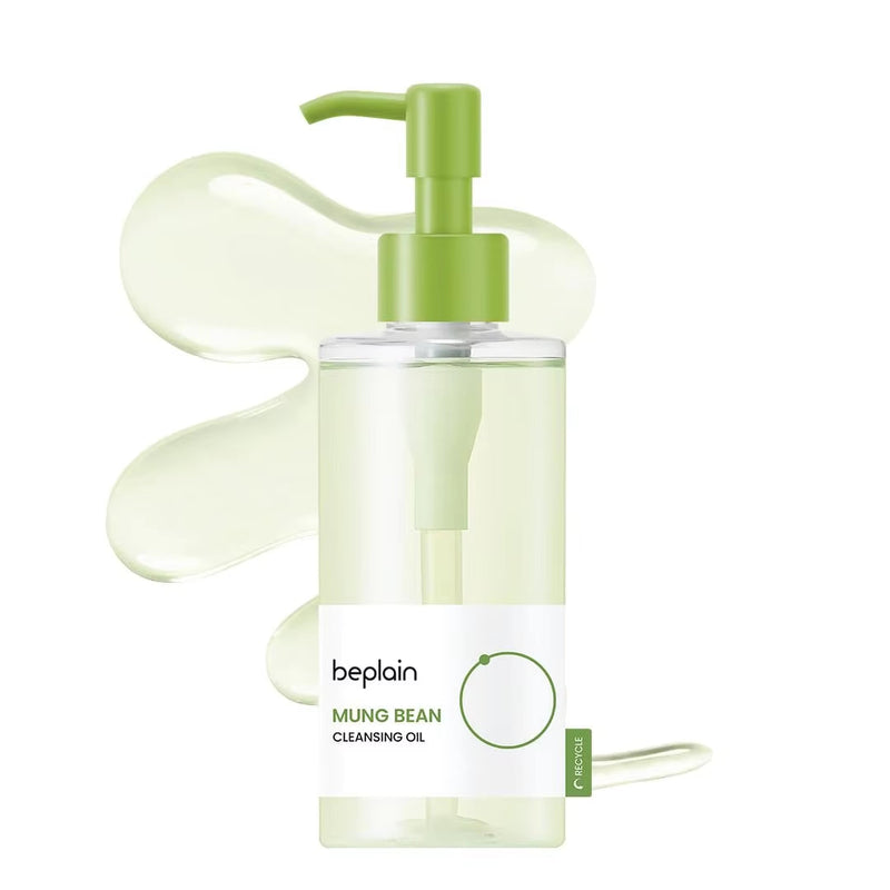 Korean Beplain Mung Bean Pore Serum,Deep Pore Cleansing Foam,Makeup Remover Oil and Clay Mask Facail Firming Skin Care Products