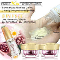 Lightening Anti-Wrinkle Face Cream, with Collagen, Hyaluronic Acid, Whitening Skin Care Women Facial Moisturizer Set