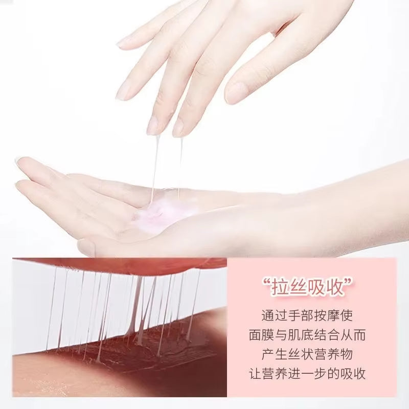 Moisturizin Mascarilla Facial Mask Shrink Pore Peach Niacinamide Sleeping Mask Disposable Face Mask Skin Care Improve Roughness