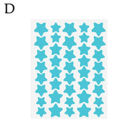 Ys00141--40Pcs Colorful PE Pimple Patches Cute Star Shaped Pimple Cover Sticker Invisible Pimple Cover Removal Pimple Patch