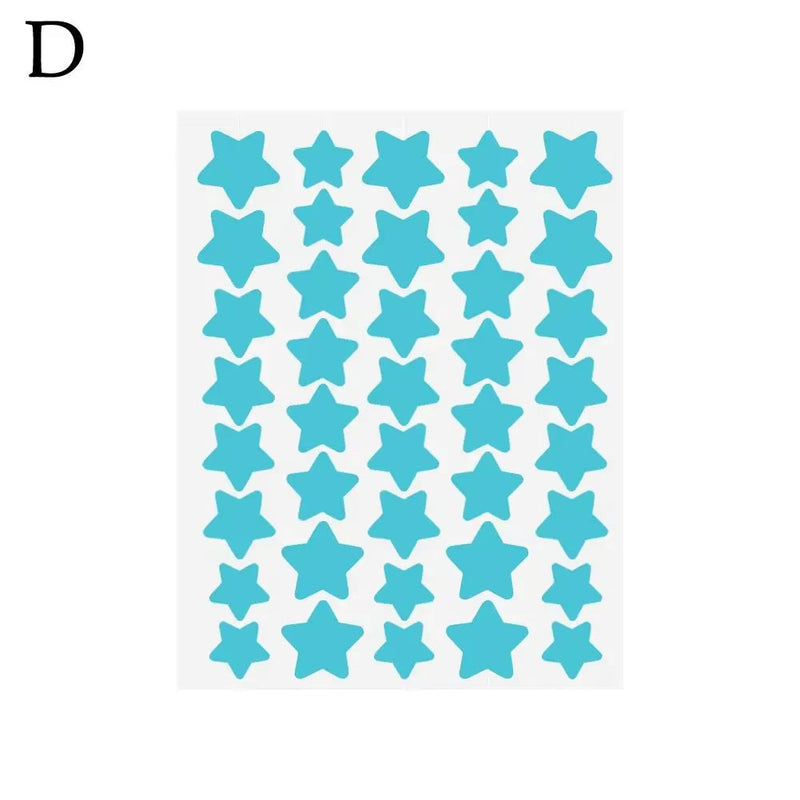 Ys00141--40Pcs Colorful PE Pimple Patches Cute Star Shaped Pimple Cover Sticker Invisible Pimple Cover Removal Pimple Patch